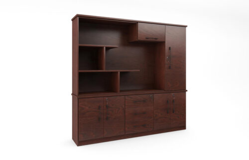 Charter full height back cabinet veneer