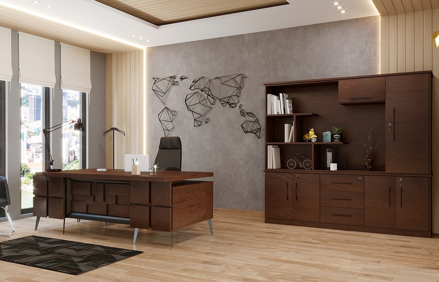 Charter executive table veneer