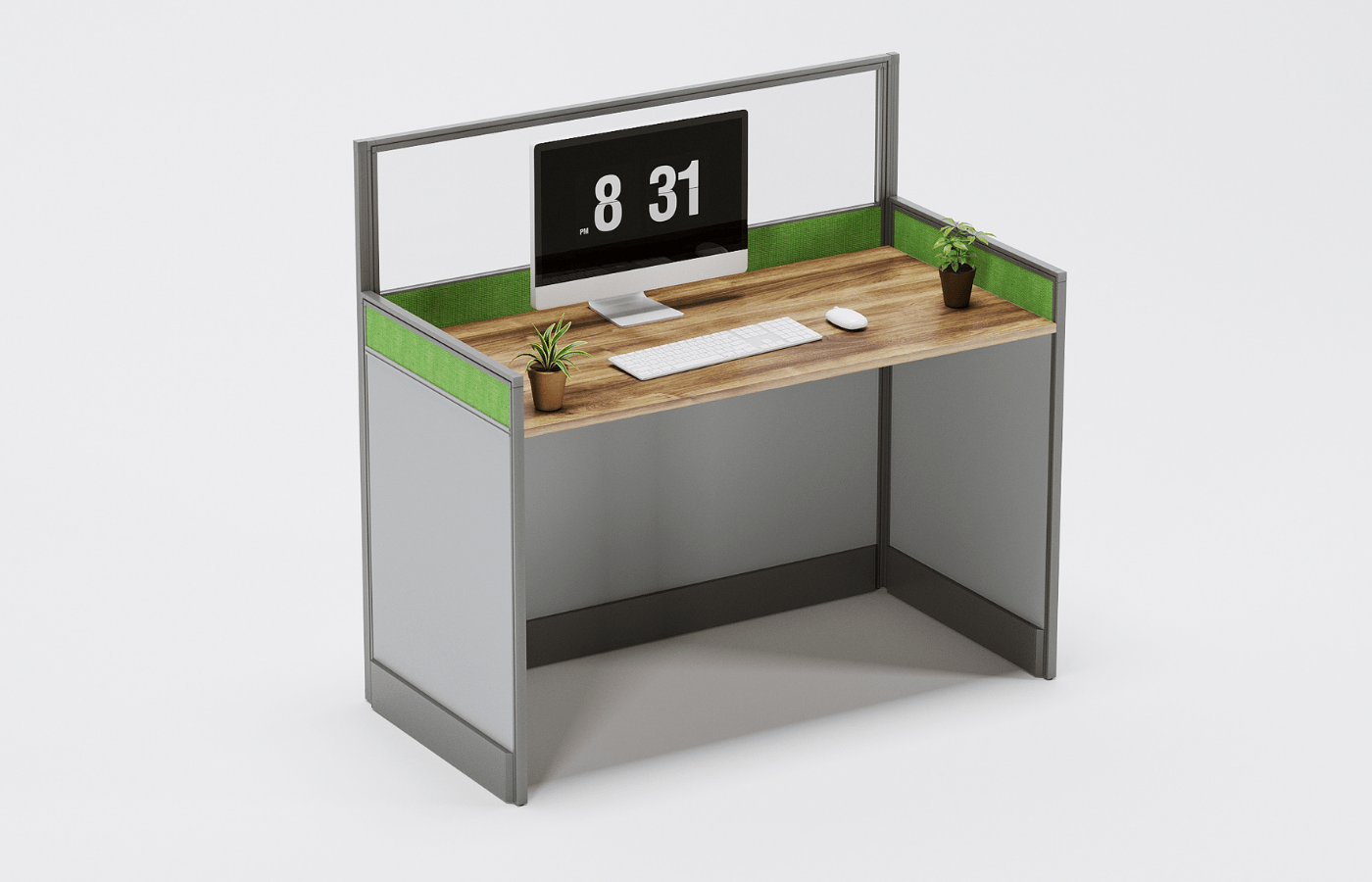 Charter Line Workstation For Two Persons With Partitions