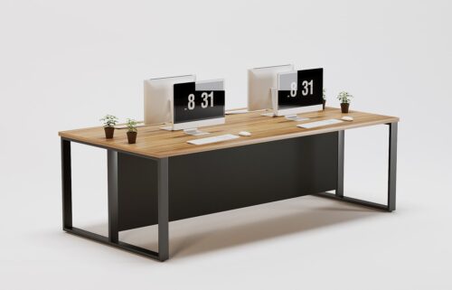 Dynamic Team Workstation For Four Persons Without Partitions