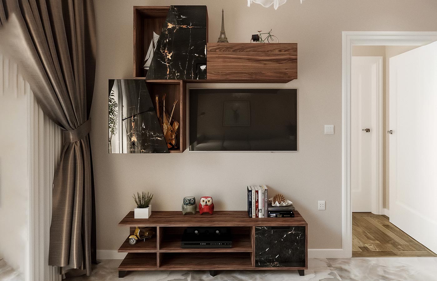 Marble TV Unit