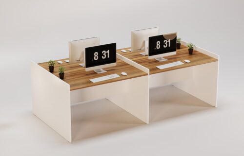New Simplicity Workstation For Four Persons Without Partitions