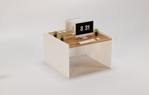 New Simplicity Workstation For Two Persons Without Partitions