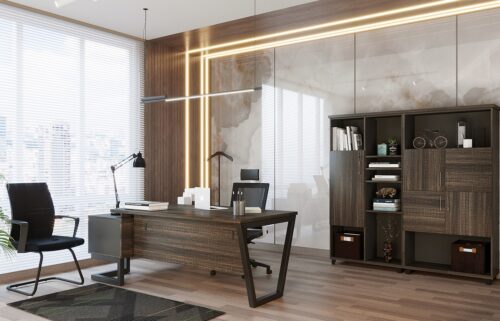 Optimus Executive Table With Side Rack