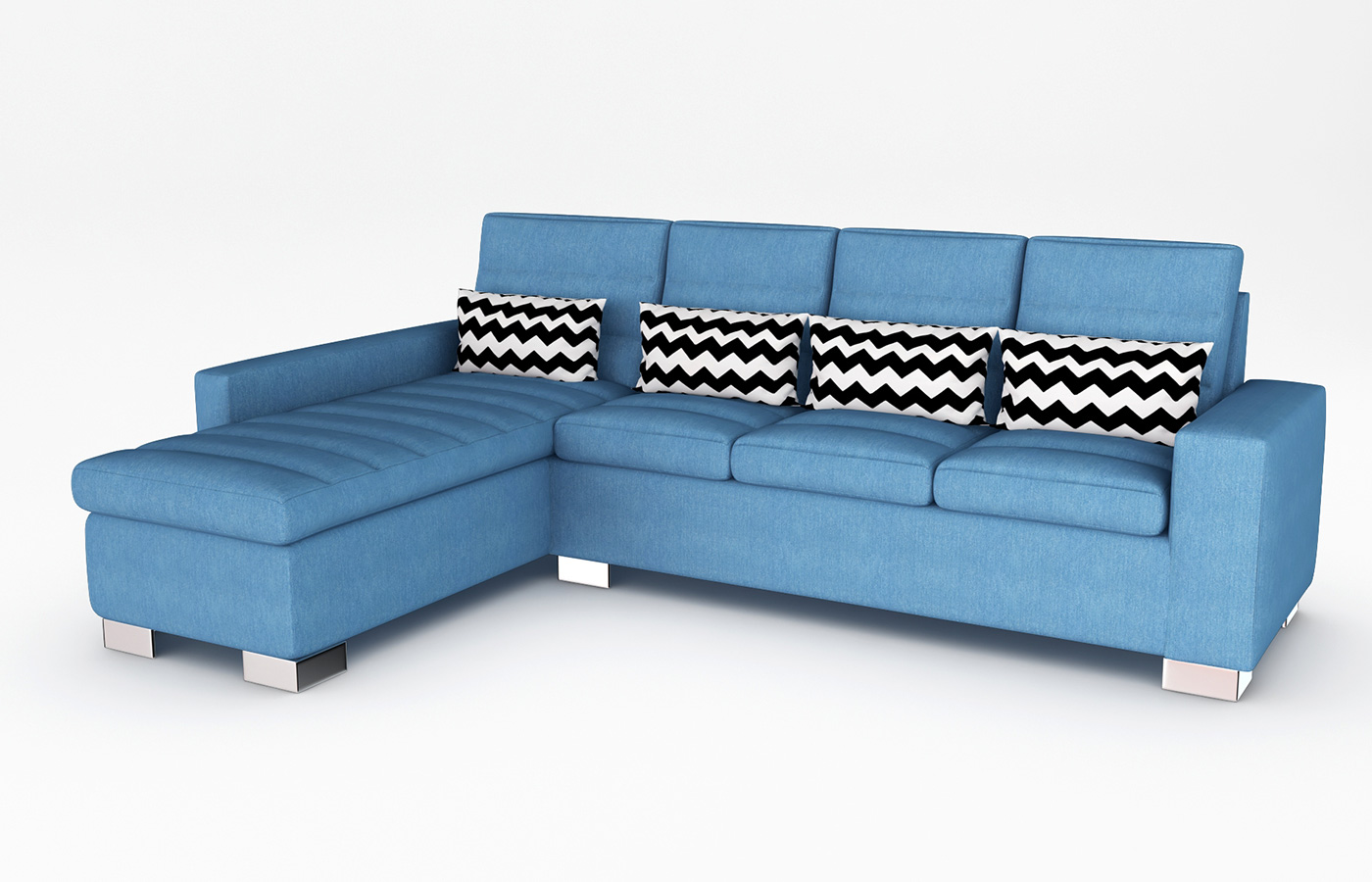 puff sofa L shape